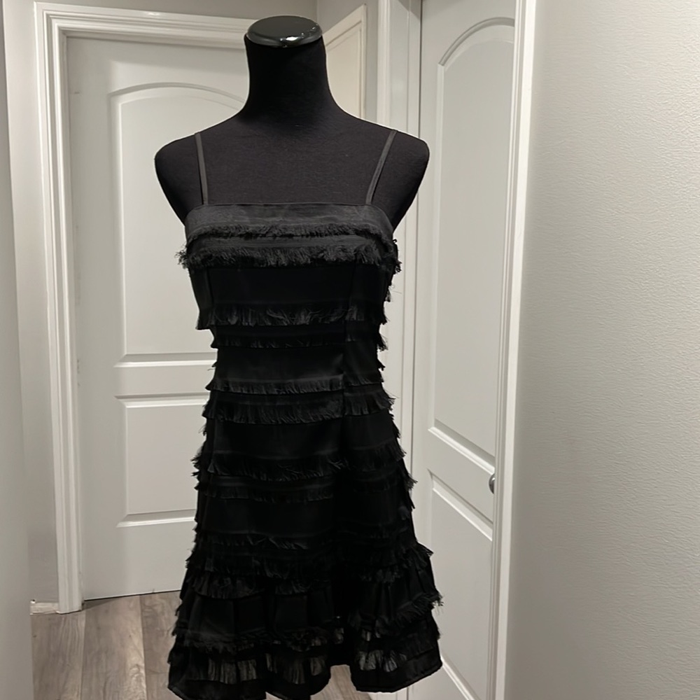 - Princess Polly Black Ruffle Mini Dress * New 6